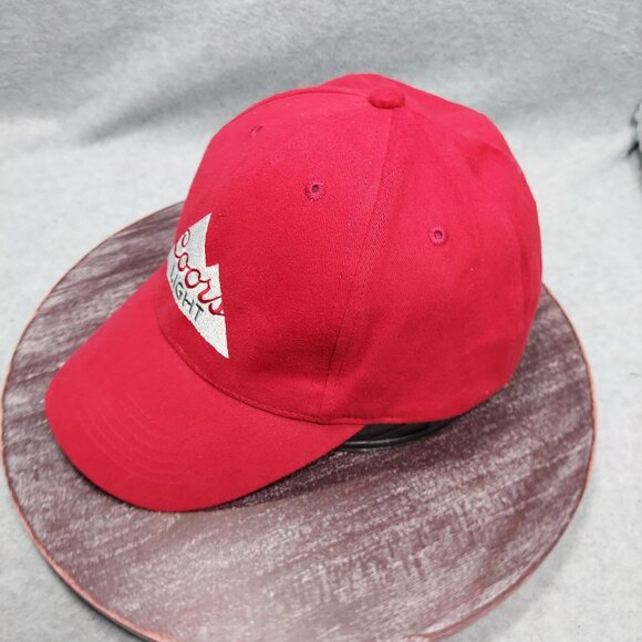 Coors Light Red Embroidered Baseball Cap Adjustable - Picture 2 of 12
